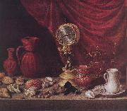 PEREDA, Antonio de Stiil-life with a Pendulum sg oil painting on canvas